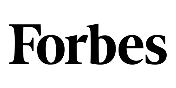 logo officiel du magazine Forbes écrit en noir